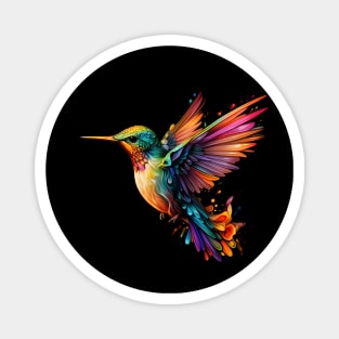 Neon Hummingbird #5 Magnet